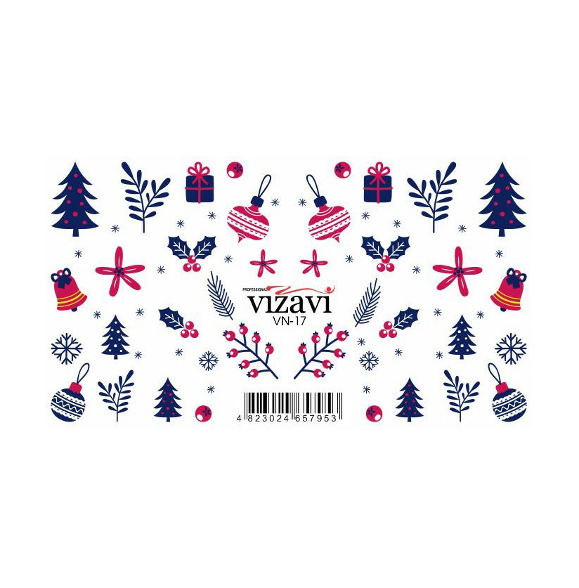 Водні наліпки для нігтів Vizavi Professional VN-17